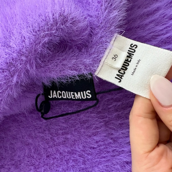 Jacquemus Vibrant Purple Knit Cardigan - Picture 2 of 4